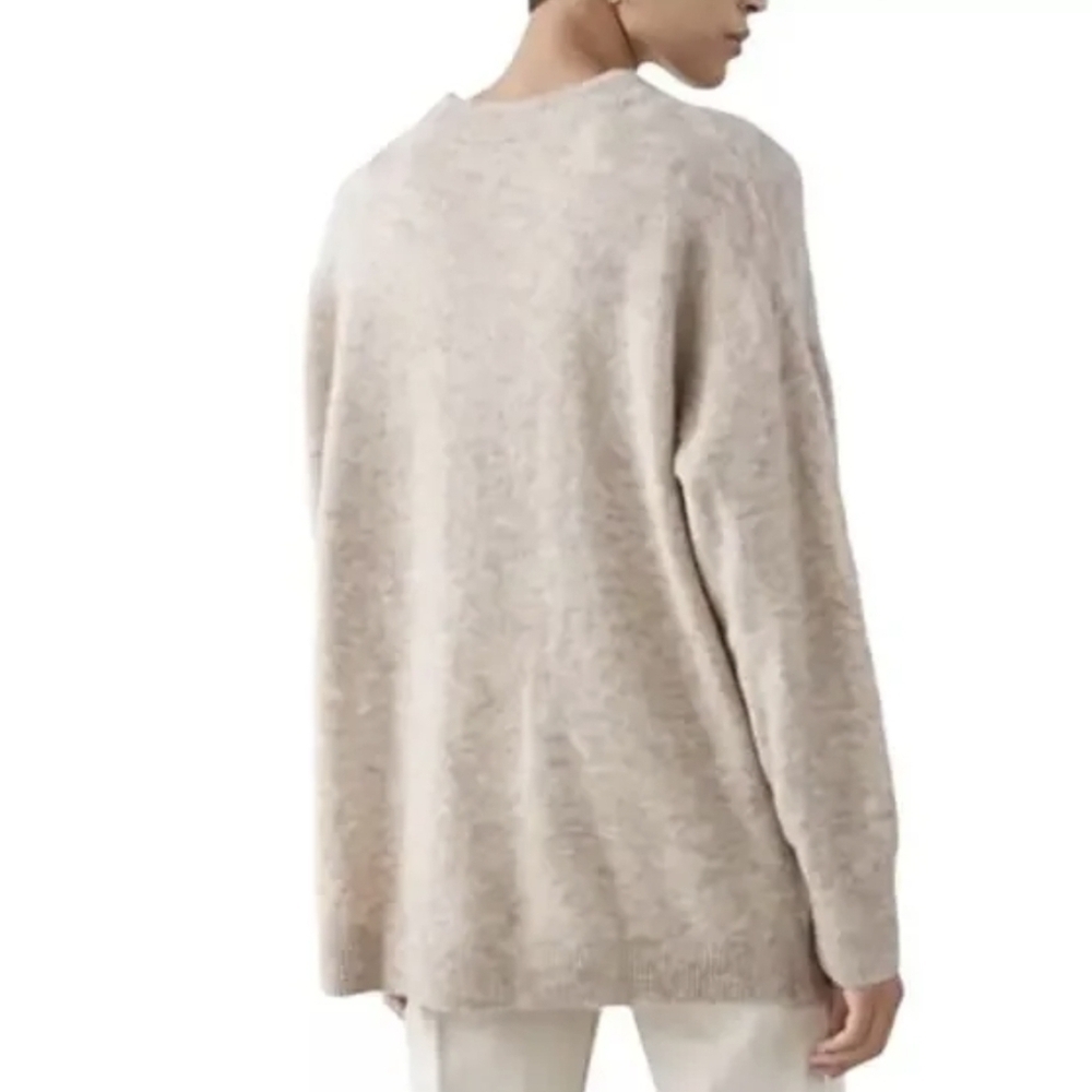 & Other Stories Crewnevk Alpca Wool  sweater comfy Cozy Taupe Beige Women  Large